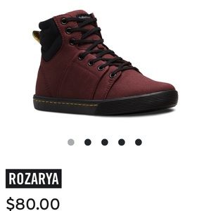 Dr Martens ankle high canvas shoes